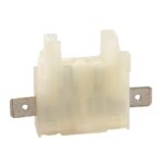 Fuseholder for UniVal “IN LINE”, mountabe side by side, with flat-pin terminals