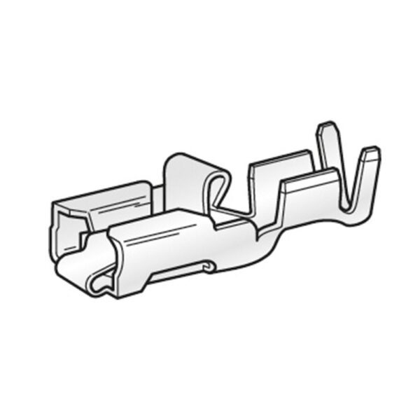 Flachsteckhülse FASTON, 2,5-4mm², abziehsicher