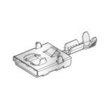 Flachsteckhülse F630E, 6,3mm, 4-6mm²