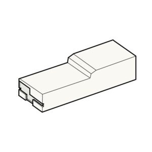 Terminal Cover, female, FASTON F630, white