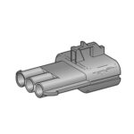 Seal 2,8mm, male holder, 3-polig