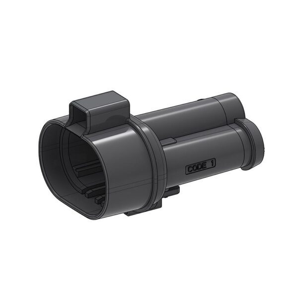 Power Connector, male holder, 3way, black