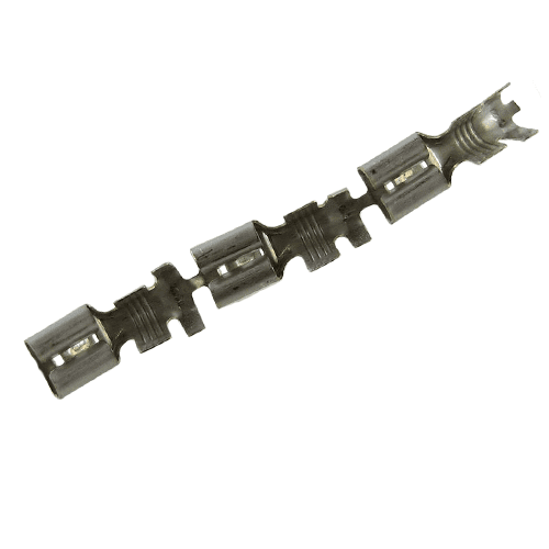 Flachsteckhülse FASTON, 2,5-6mm², mit Rastnase, Spule