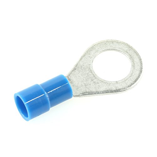Ringkabelschuh, schaftisoliert, blau, Ø 8,4mm, 1-2,5mm²