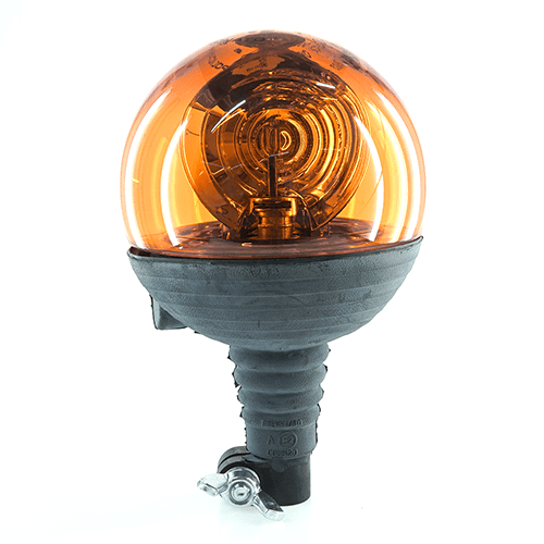 Rotating Beacon Lights MICROBOULE, flexible tube mounting, with bulb H1 21W