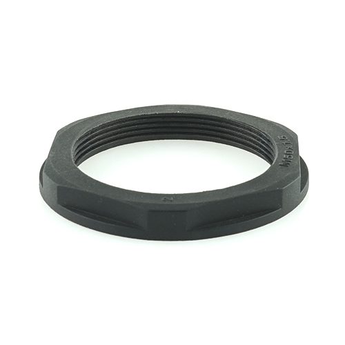 conduit lock nut M50, black