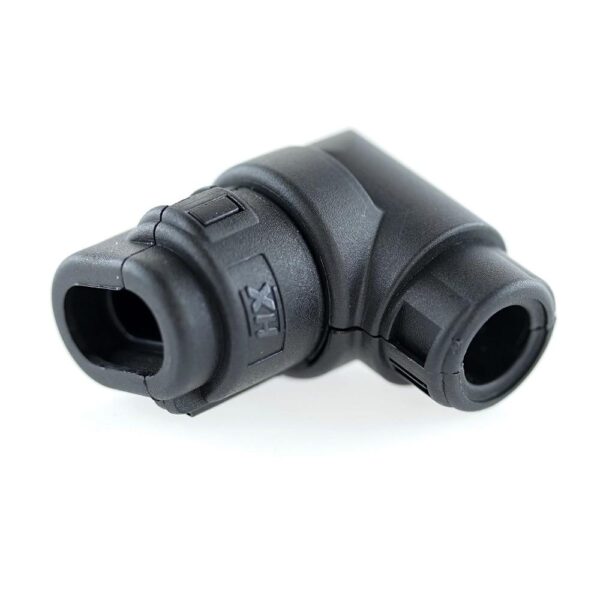 Wellrohranschluss für BOSCH Stecker, 90°, NW 7,5, 2-polig, CI08-90-BC2