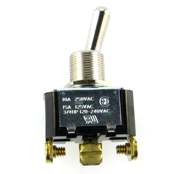 on-off-(on) Toggle Switche 10A/250V, 15A/125V, single-pole, sealed