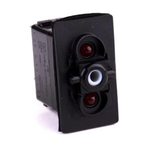 off<on Taster, 12V/20A, für Contura II,III,IV,V, LED 1 rot, LED 2 rot, mit Flächendichtung