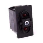 off<on Taster, 12V/20A, für Contura II,III,IV,V, LED 1 rot, LED 2 rot