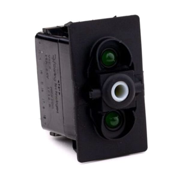 on>off<on Momentary Switch, 24V/15A, for Contura II,  III, IV, V, LED 1 superbright green, LED 2 superbright green