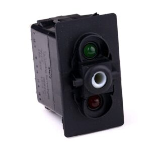 on-on Doppelschalter, 24V/15A, für Contura II,III,IV,V, LED 1 grün hell, LED 2 rot