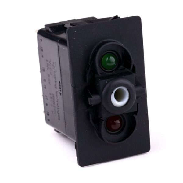 on-on Doppelschalter, 24V/15A, für Contura II,III,IV,V, LED 1 grün hell, LED 2 rot