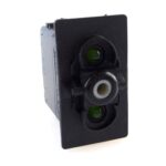 on-on Doppelschalter, 12V/20A, für Contura II,III,IV,V, LED 1 grün hell, LED 2 grün hell