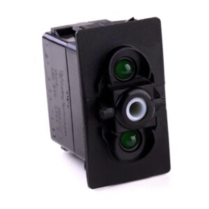 on>off<on Doppeltaster, 24V/15A, für Contura II,III,IV,V, LED 1 grün hell, LED 2 grün hell