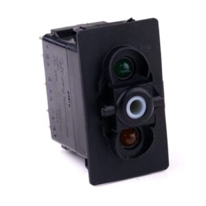 on>off<on Doppeltaster, 24V/15A, für Contura II, III, IV, V, LED 1 grün hell, LED 2 gelb