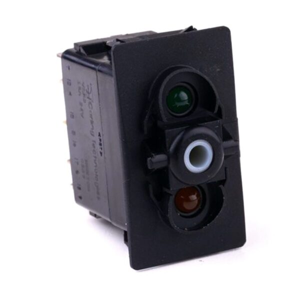 on>off<on Doppeltaster, 24V/15A, für Contura II, III, IV, V, LED 1 grün hell, LED 2 gelb