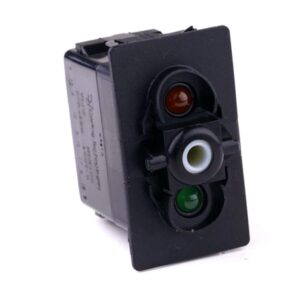 on>off<on Doppeltaster, 12V/20A, für Contura II,III,IV,V, LED 1 gelb, LED 2 grün hell