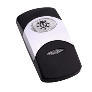 Actuator Contura VI, black, bright chrome plated, high insert, oval lens and bar lens clear, symbol "anchor light"