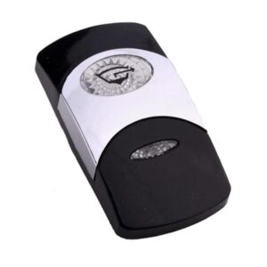 Actuator Contura VI, black, bright chrome plated, high insert, oval lens and bar lens clear, symbol "bilge pump"
