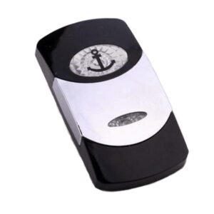 Actuator Contura VI, black, bright chrome plated, low insert, oval lens and bar lens clear, symbol "anchor"
