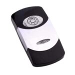 Actuator Contura VI, black, bright chrome plated, low insert, oval lens and bar lens clear, symbol “light”