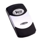 Actuator Contura VI, black, bright chrome plated, low insert, oval lens and bar lens clear, symbol “horn”