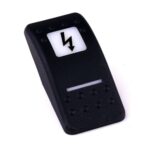 Actuator Contura II, black, square lens and bar lens white, symbol “extra plug”