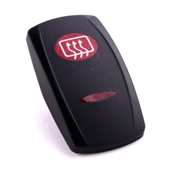 Actuator Contura V, black, oval and bar lens red, symbol "rear defogger"