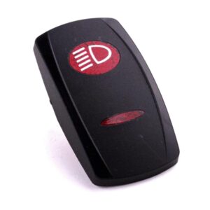 Wippe Contura V, ovale und schmale Linse rot, symbol "Abblendlicht"