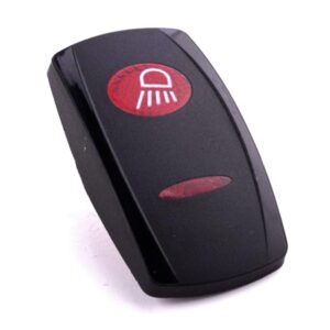 Wippe Contura V, schwarz, ovale und schmale Linse rot, Symbol "Arbeitsscheinwerfer vorn"