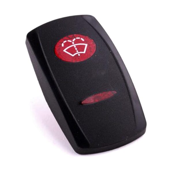 Wippe Contura V, schwarz, ovale und schmale Linse rot, Symbol "Scheibenwaschanlage vorn"