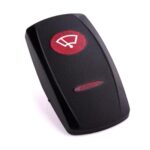 Actuator Contura V, black, oval and bar lens red, symbol “windshield wiper”