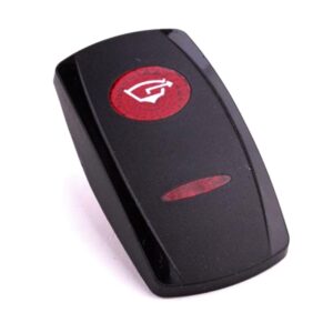 Wippe Contura V, schwarz, ovale und schmale Linse rot, Symbol "Bilgenpumpe"