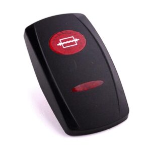 Wippe Contura V, schwarz, ovale und schmale Linse rot, Symbol "Wasserdruck"