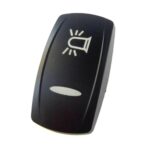 actuator Contura V black, symbol “rotary beacon”, bar lens, laser etched