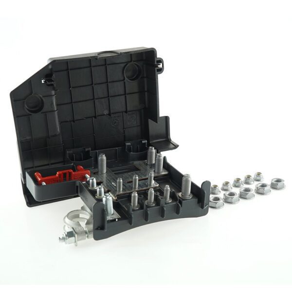 Fuse Holder CBA for 3 MidiVal and 1 MegaVal, for battery pole connection, with cover