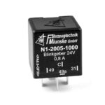 Flasher 24V, for LED-lamps, fully- electronic, with control output