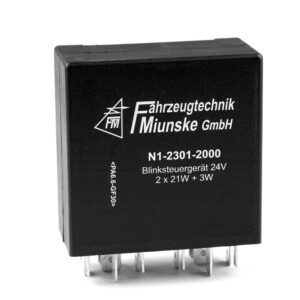 Blinkgeber 24V, 2 x 21W + 1 x LED-Leuchte, Mischbetrieb, vierkanalig, vollelektronisch, lastfreie Steuereingänge