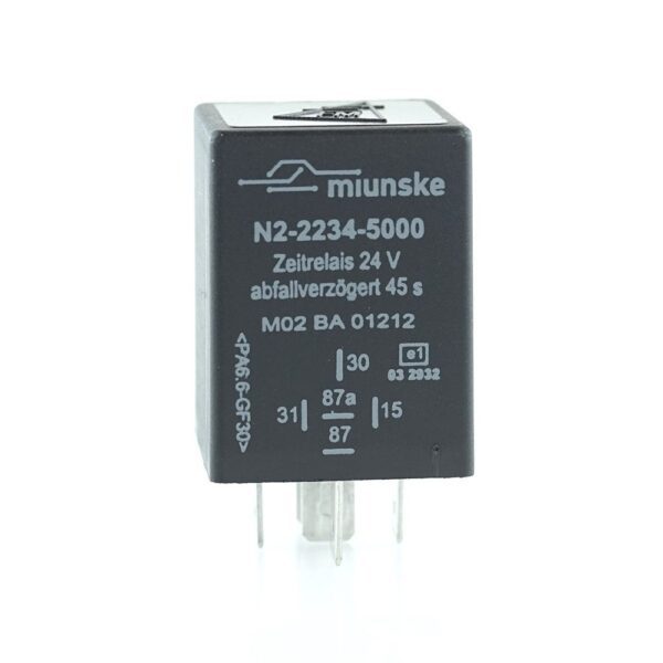 Switch-off Delayed Timer Relay 24V, NC 10A/NO 15A, 45sec, no dry contact