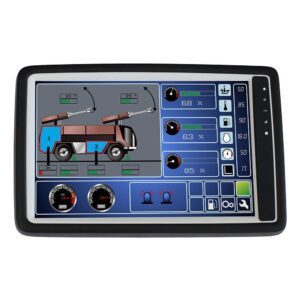 OPUS A8eco Full, PClient, 12,1" TFT 1280x880 Pixel Touch, 2x CAN ISO 11898, 3x Video In, 4x Input, 3x Output