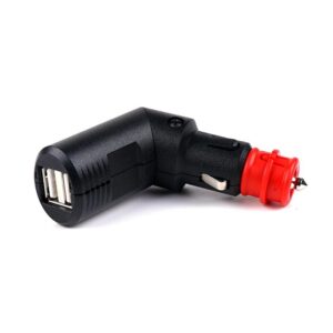 Winkelbarer Doppel-USB-Ladestecker  8-34VDC/5VDC 2x2500mA