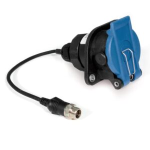 ABS socket, 7-pin, for camera connection on trailor side