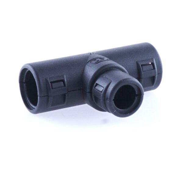 Hinged Conduit Joiner T-shape, NW 10-7.5-10, black