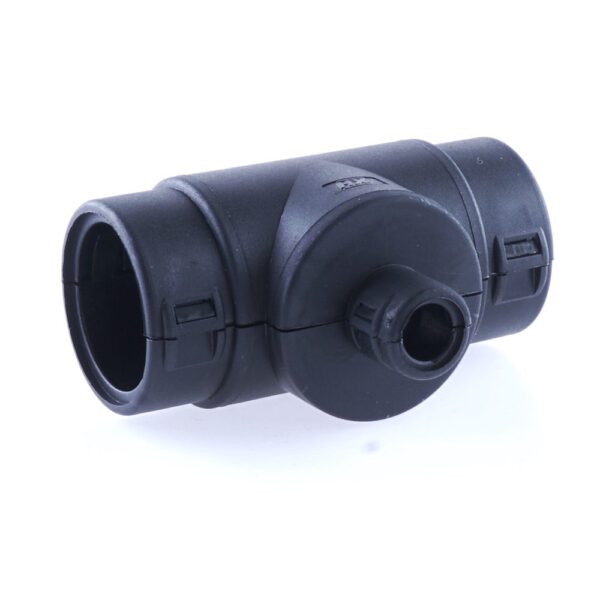 Hinged Conduit Joiner T-shape, NW 22-7.5-22, black