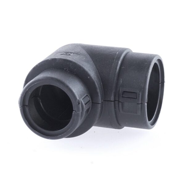 Wellrohr-Verbinder NW 22-17, 90°-Winkel, schwarz