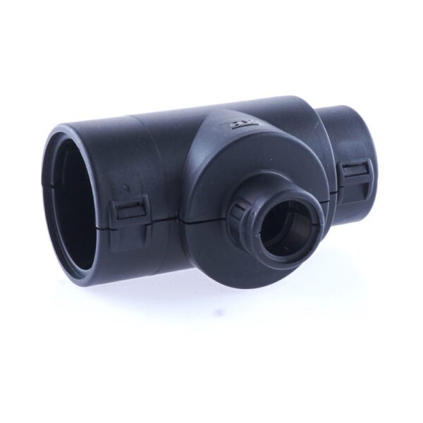 Hinged Conduit Joiner T-shape, NW 23-10-17, black