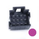 JPT-Messerleiste, 12-polig (3×4), PFT, Kodierung A, violett