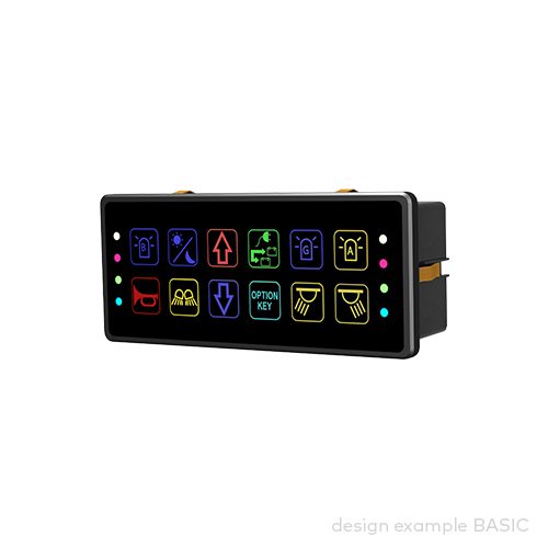 control panel pilot® 6.12, 12 push buttons/indicator fields