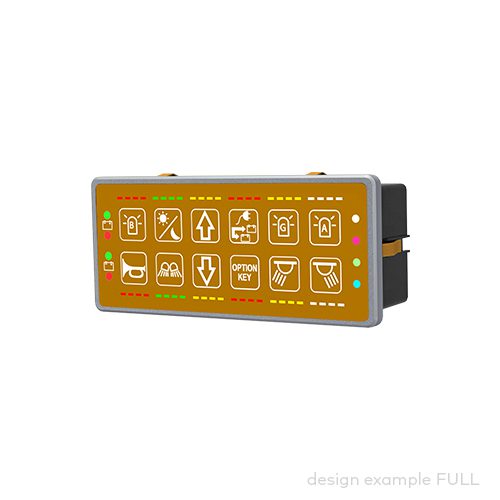 control panel pilot® 6.12, 12 push buttons/indicator fields